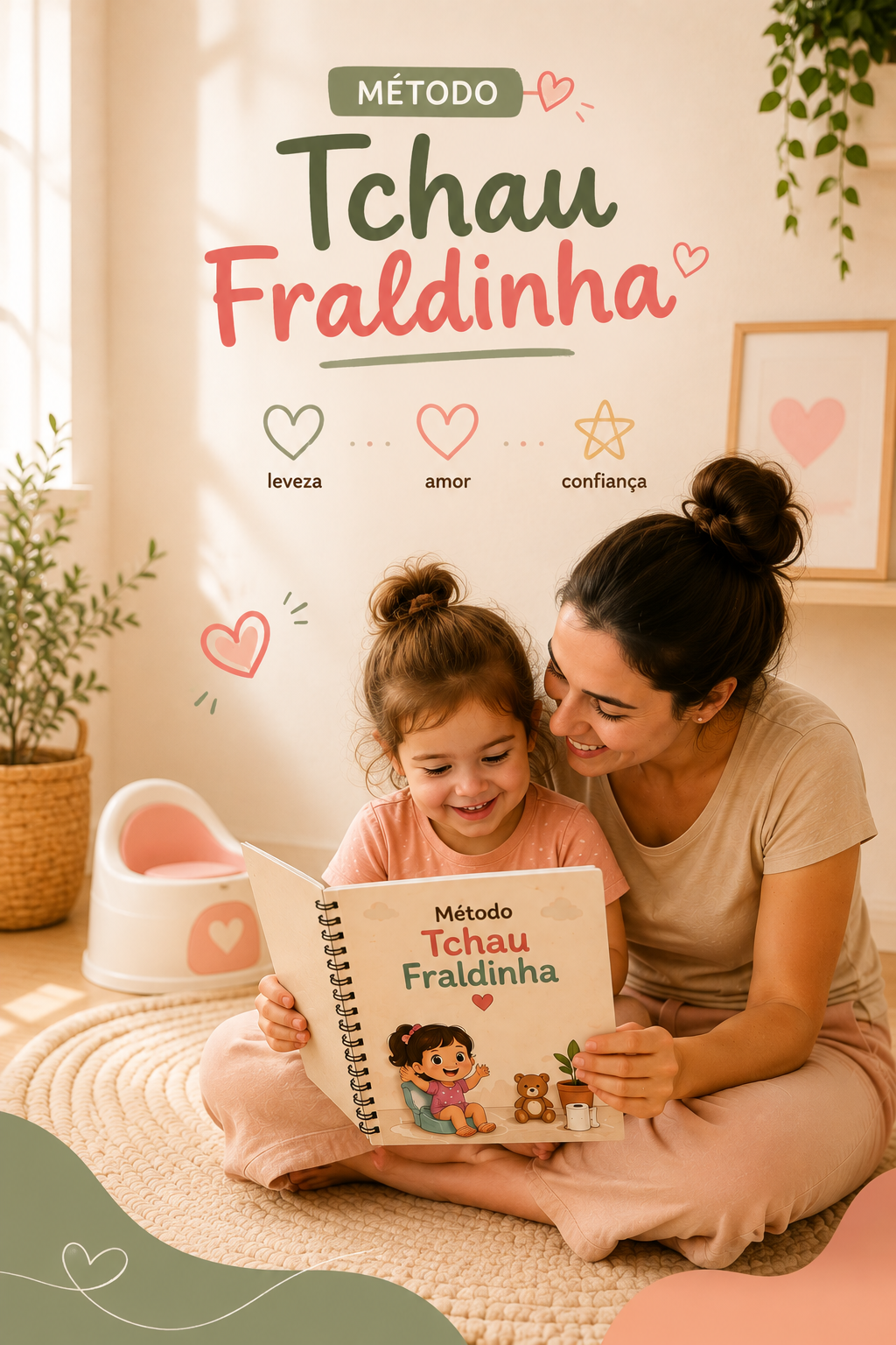 Mãe lendo com a criança